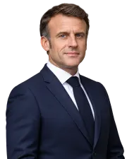 Portrait of Emmanuel Macron