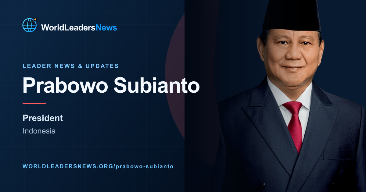 Prabowo Subianto — WorldLeadersNews coverage